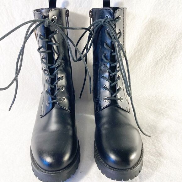 Lavorazione Artigiana Black Leather Moto Boots 7 - Picture 3 of 13